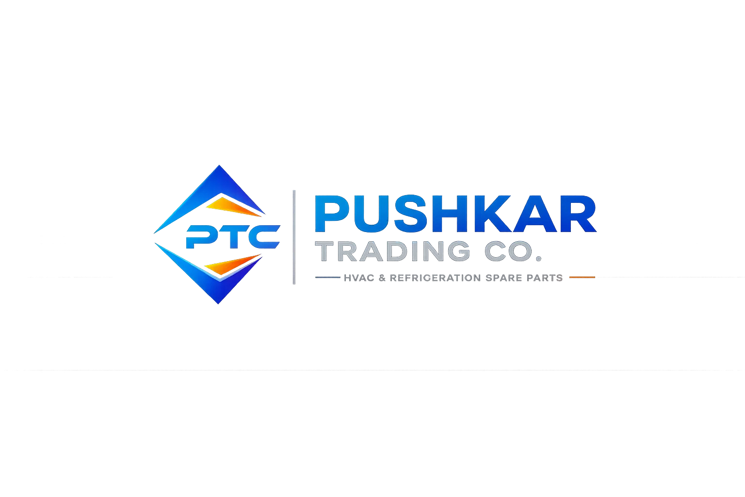 Pushkar Trading Co. Logo – Refrigeration & AC Spare Parts Turbhe Navi Mumbai